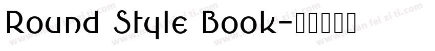 Round Style Book字体转换